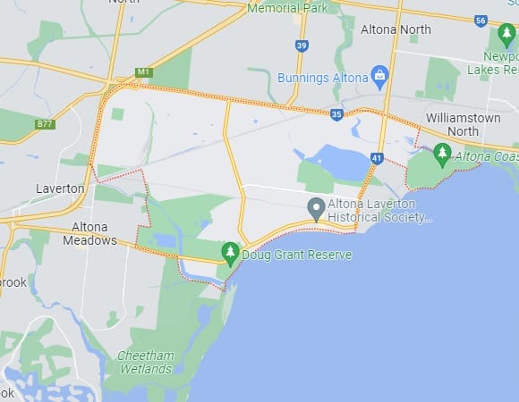 Altona map area