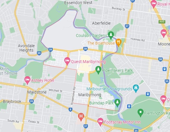 Maribyrnong map area